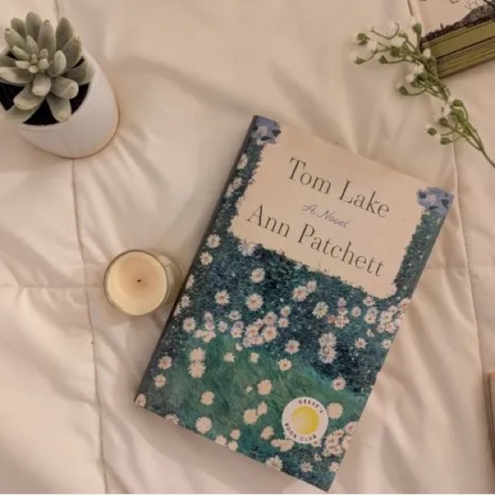 Floral Green and Cream Novel by Ann Patchett